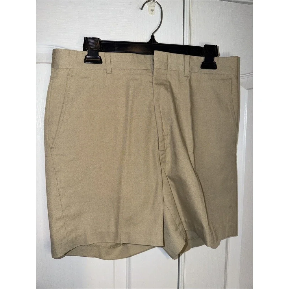 Men's Flat Front Khaki Shorts